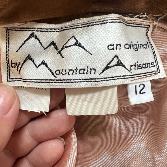 Vintage 1968 “Mountain Artisans” Velvet  Patchwork Maxi Skirt One of a Kind - Picture 6 of 8